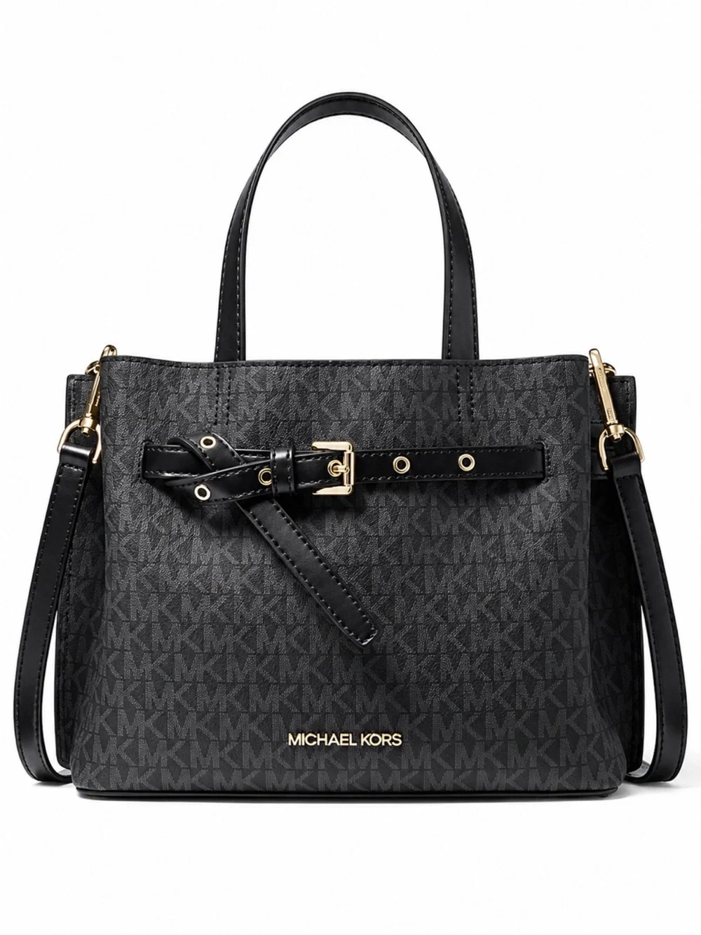 Michael Kors Emilia Small Leather Satchel - Black